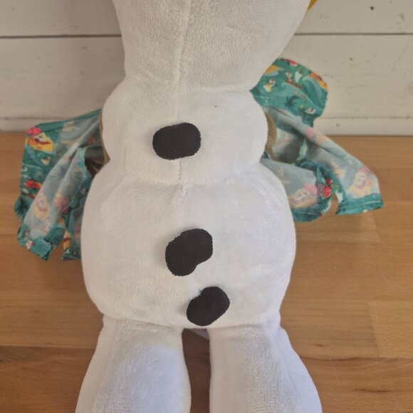 Build a Bear Disney Olaf Plush Toy With Hawaiian Shirt & Checkered Hat 13" Tall - Picture 5 of 8